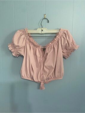 Divided boho crop top